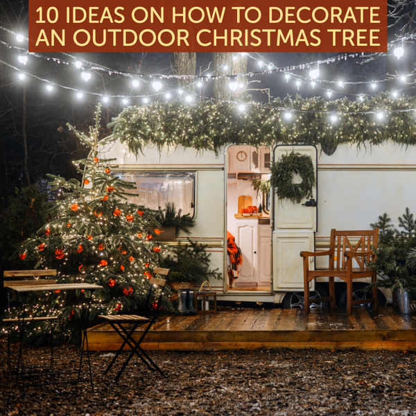10 Ideas on How to Decorate An Outdoor Christmas Tree Patio & Pizza