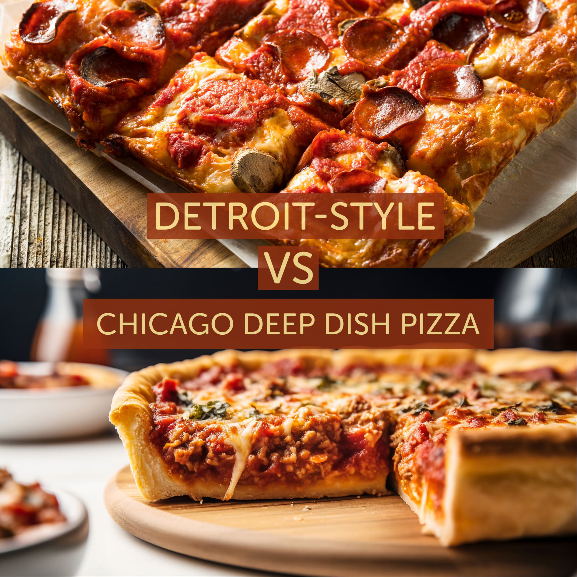 Detroit-Style vs. Chicago Deep Dish Pizza