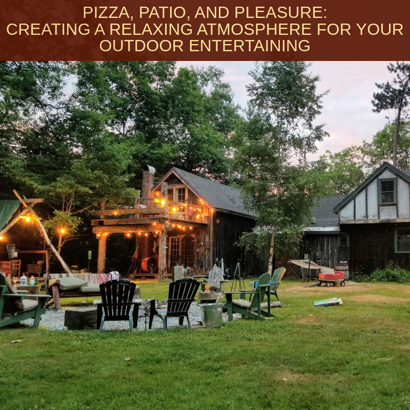 Relaxing outdoor patio