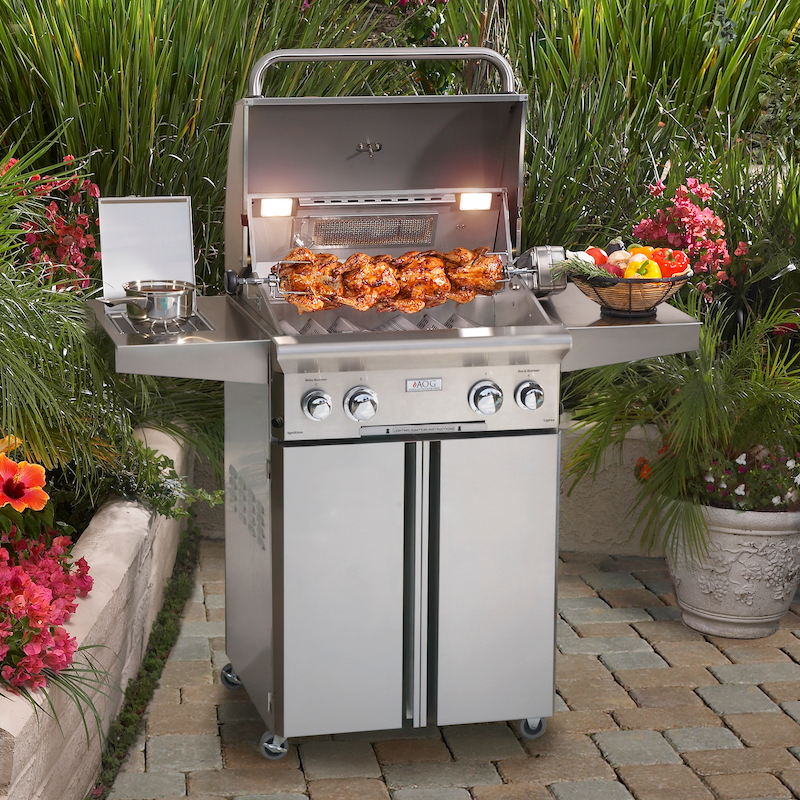 AOG Outdoor Gas Grill On Patio