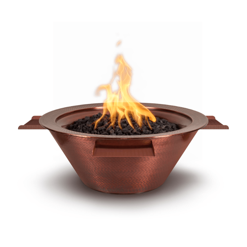 Cazo Fire &amp; Water Bowl - Copper 4-Way Spill