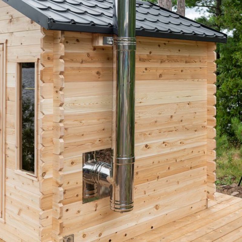 LeisureCraft Canadian Timber Georgian Cabin Sauna