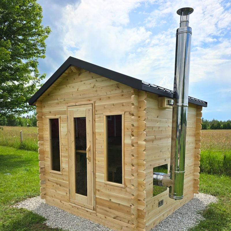 LeisureCraft Canadian Timber Georgian Cabin Sauna