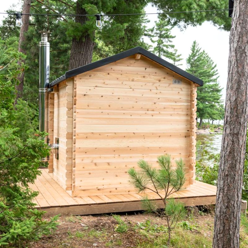 LeisureCraft Canadian Timber Georgian Cabin Sauna