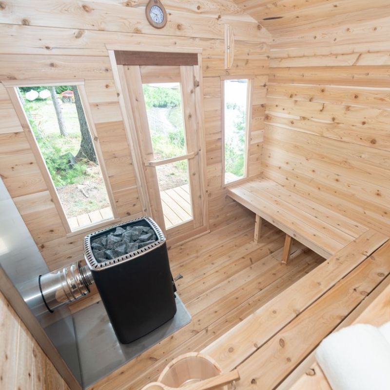 LeisureCraft Canadian Timber Georgian Cabin Sauna