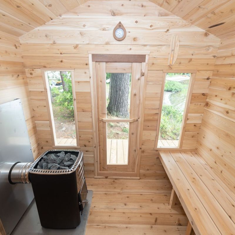 LeisureCraft Canadian Timber Georgian Cabin Sauna