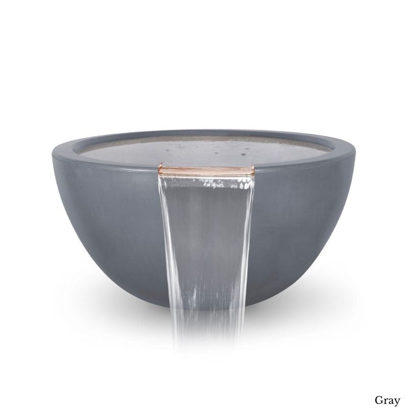 Luna Concrete Water Bowl Gray