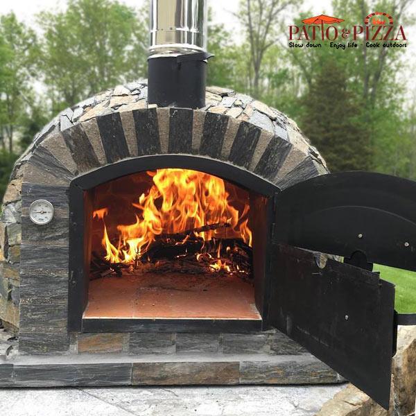 Stone pizza shop oven outdoor