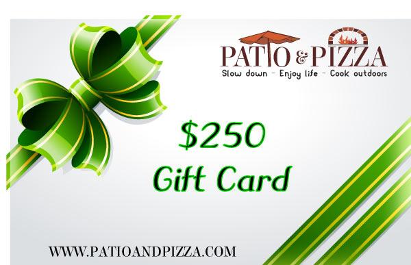 Patio &amp; Pizza $250 Gift Card