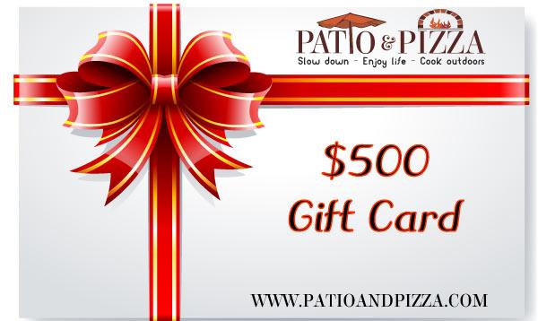 Patio &amp; Pizza $500 Gift Card