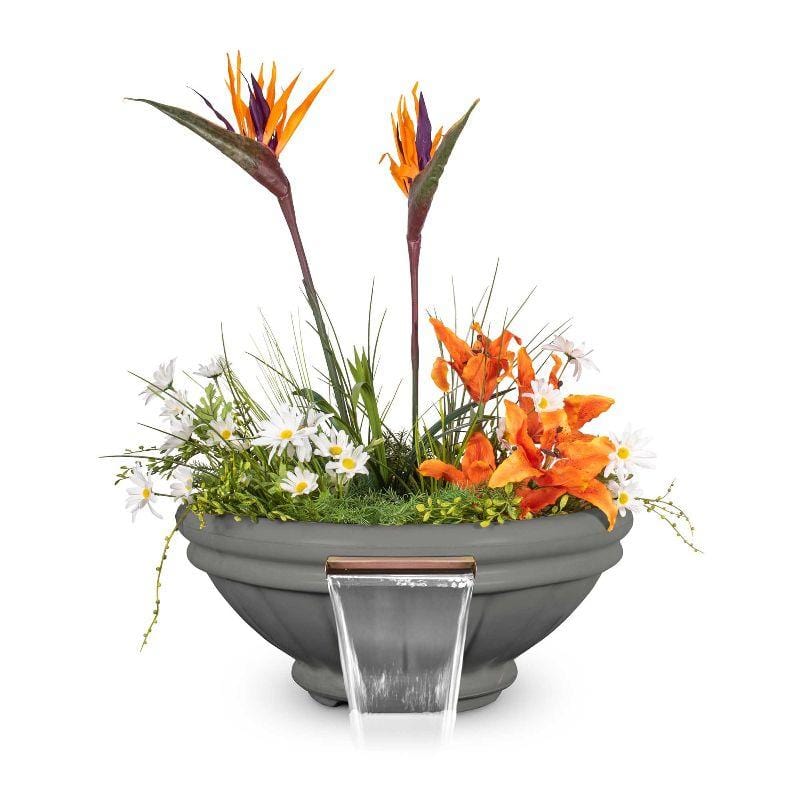 Roma Planter &amp; Water Bowl in Natural Gray
