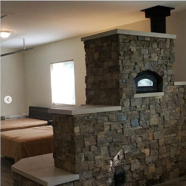 Temp-Cast Indoor Masonry Fireplace And Pizza Oven Combo - Patio u0026 Pizza  Outdoor Furnishings