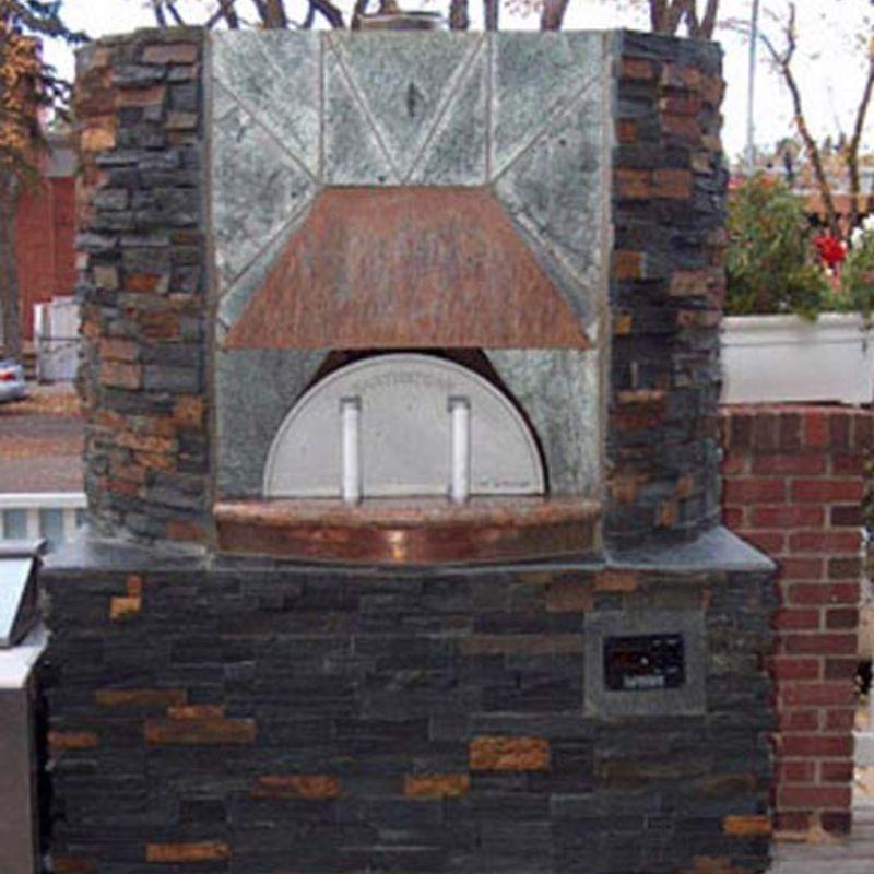 Authentic pizza oven built outside with Earthstone Ovens DIY Kit