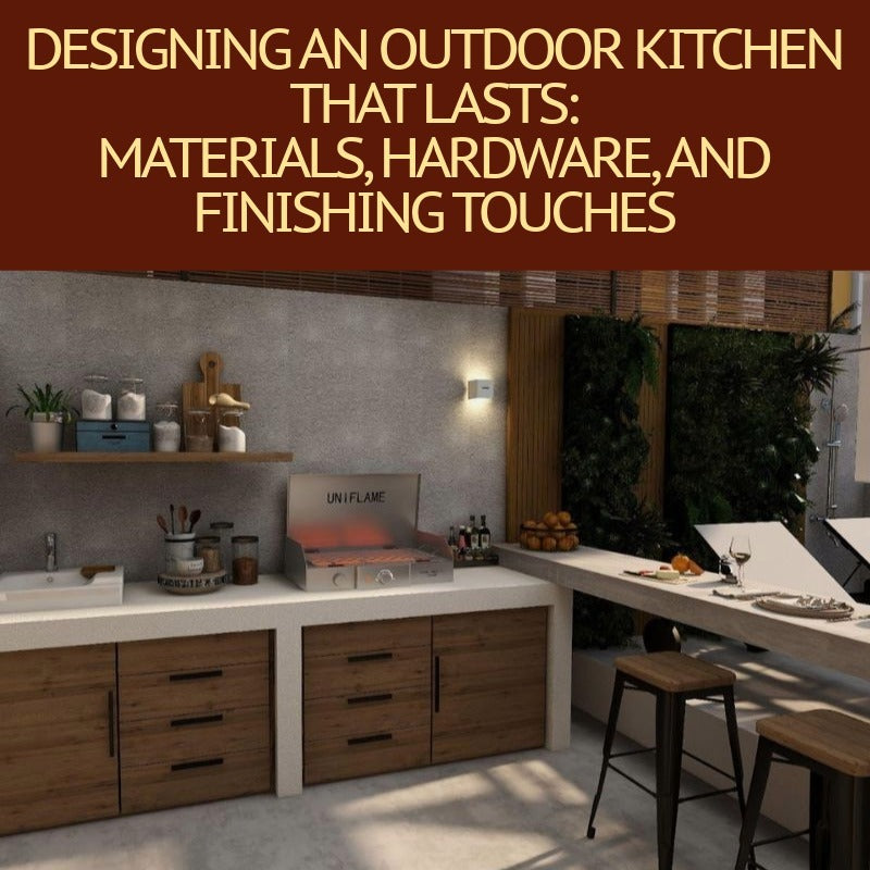 Designing an Outdoor Kitchen That Lasts: Materials, Hardware, and Finishing Touches