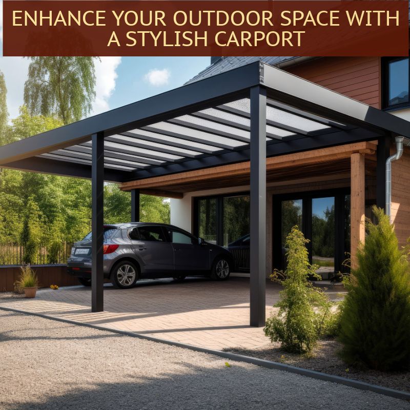 Outdoor Space With A Stylish Carport 