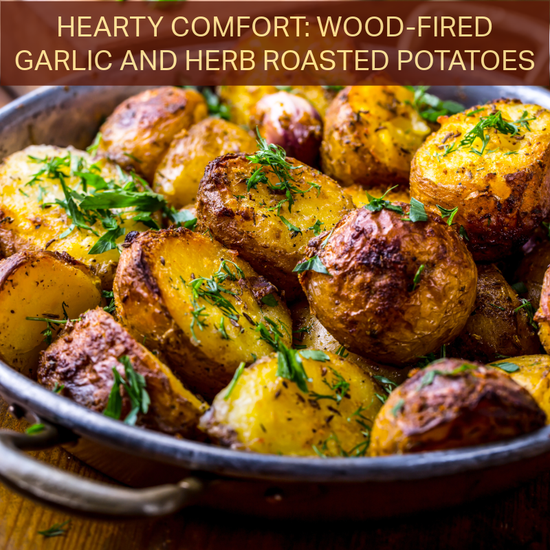 Hearty Comfort: Wood-Fired Garlic and Herb Roasted Potatoes