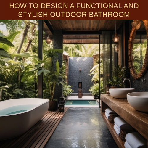 Functional And Stylish Outdoor Bathroom