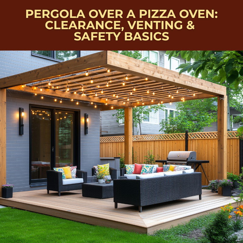 Pergola Over a Pizza Oven: Clearance, Venting & Safety Basics