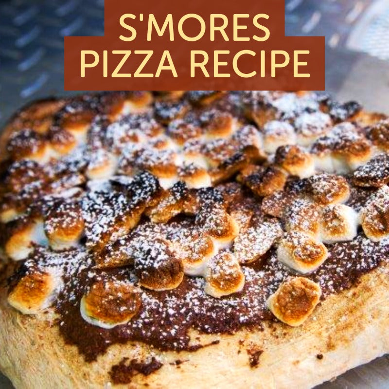 S'mores Pizza Recipe Cooked In Wood Burning Oven