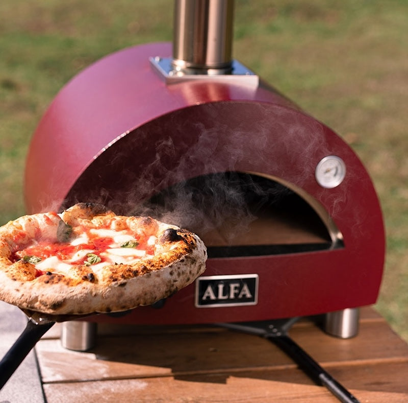 Portable Gas Pizza Oven in Backyard