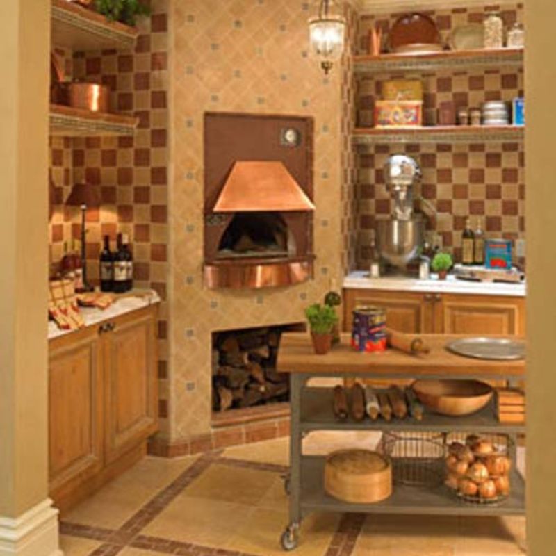 Indoor wood fired pizza oven by Earthstone Ovens