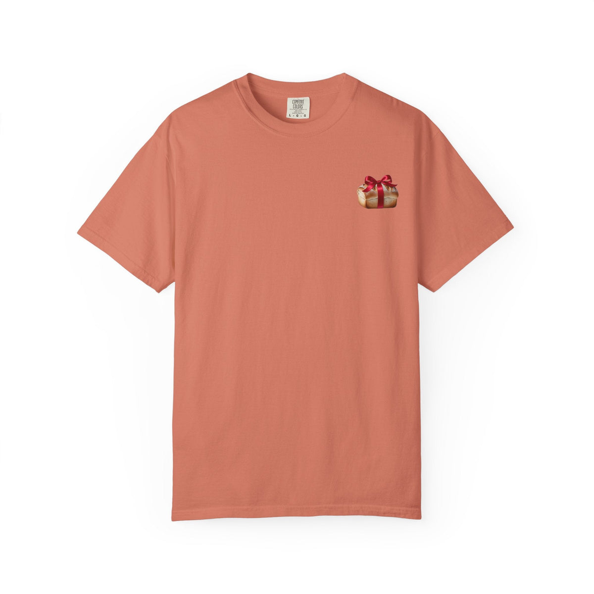 Gift of Love T-Shirt - Unisex Garment-Dyed Tee with Heart and Bread Design