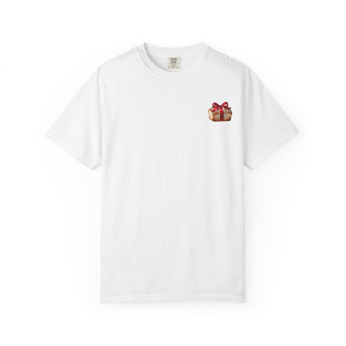 Gift of Love T-Shirt - Unisex Garment-Dyed Tee with Heart and Bread Design