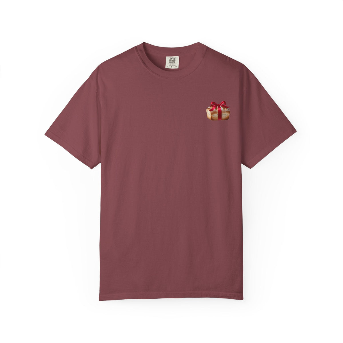 Gift of Love T-Shirt - Unisex Garment-Dyed Tee with Heart and Bread Design