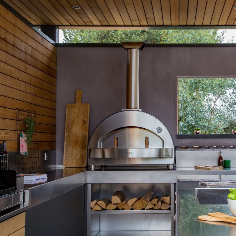Alfa 4 Pizze Wood Countertop Pizza Oven