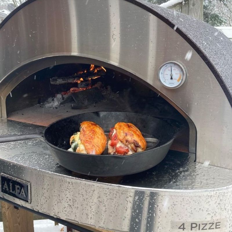 Alfa 4 Pizze Wood Countertop Pizza Oven