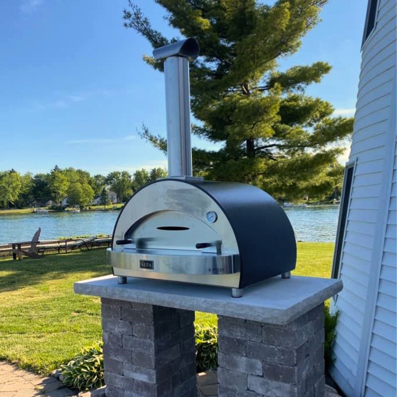 Alfa 4 Pizze Wood Countertop Pizza Oven