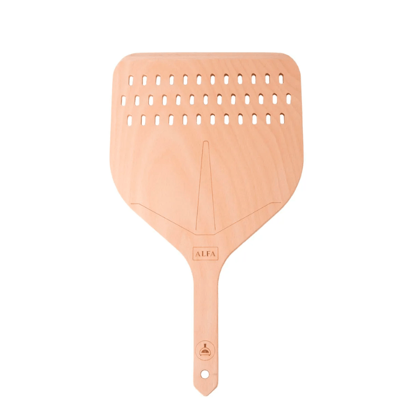 Small Alfa Ovens Perforated Wooden Pizza Peel