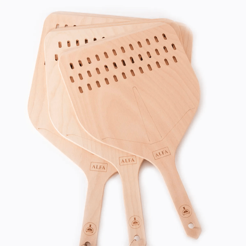Alfa Ovens Perforated Wooden Pizza Peel