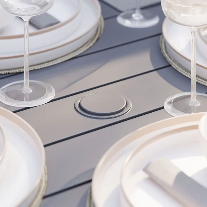 Aluminum Square Outdoor Dining Table Sets