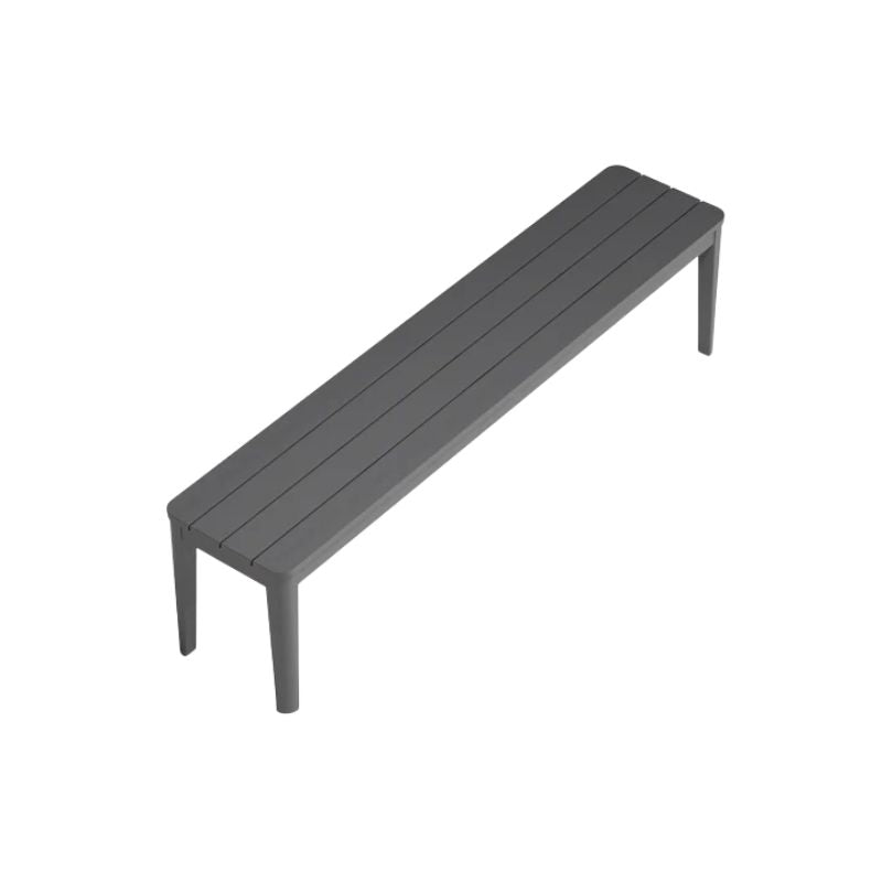 Aluminum Outdoor Dining Bench by Outer