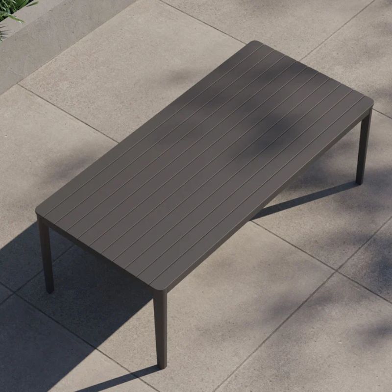 Aluminum Outdoor Rectangular Dining Table | Weather-resistant finish