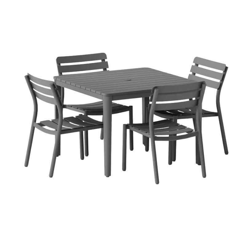 Aluminum Square Outdoor Dining Table Sets