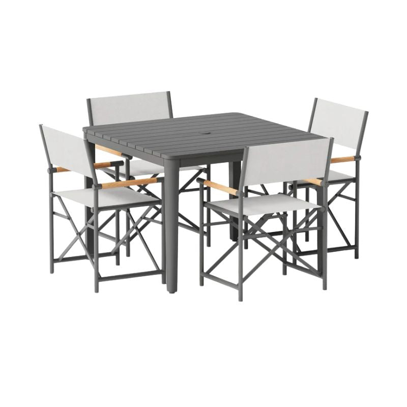 Aluminum Square Outdoor Dining Table Sets