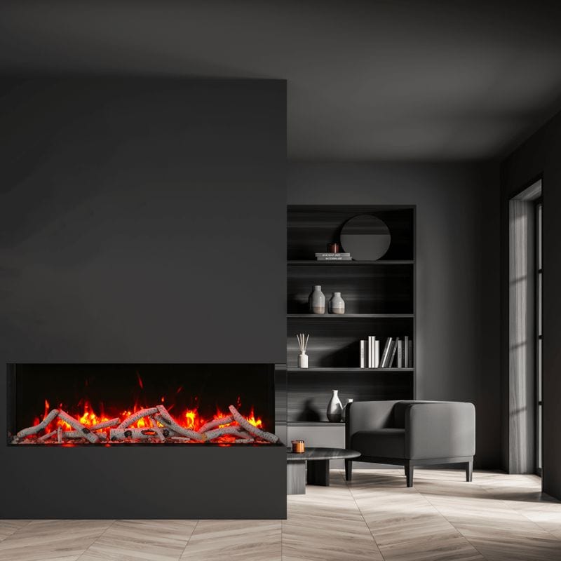 TRU-VIEW SLIM 3-Sided Electric Fireplace by Amantii