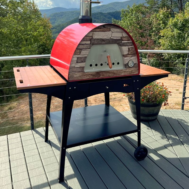 Maximus Arena Oven on the portable Woody stand