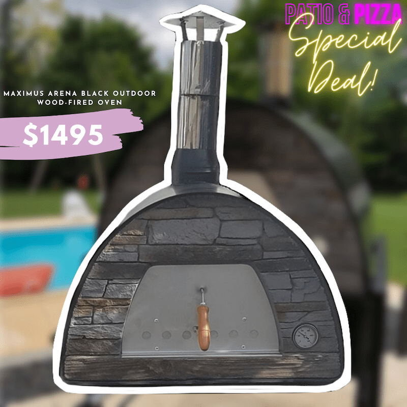 Maximus Arena Black Outdoor Wood-Fired Oven