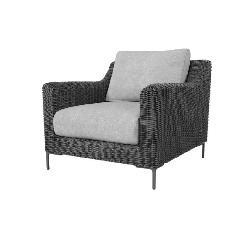 Black Wicker Armchair
