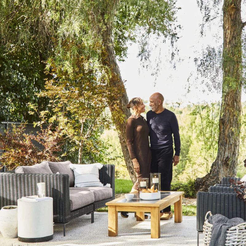 Black Wicker Modular Outdoor Seating