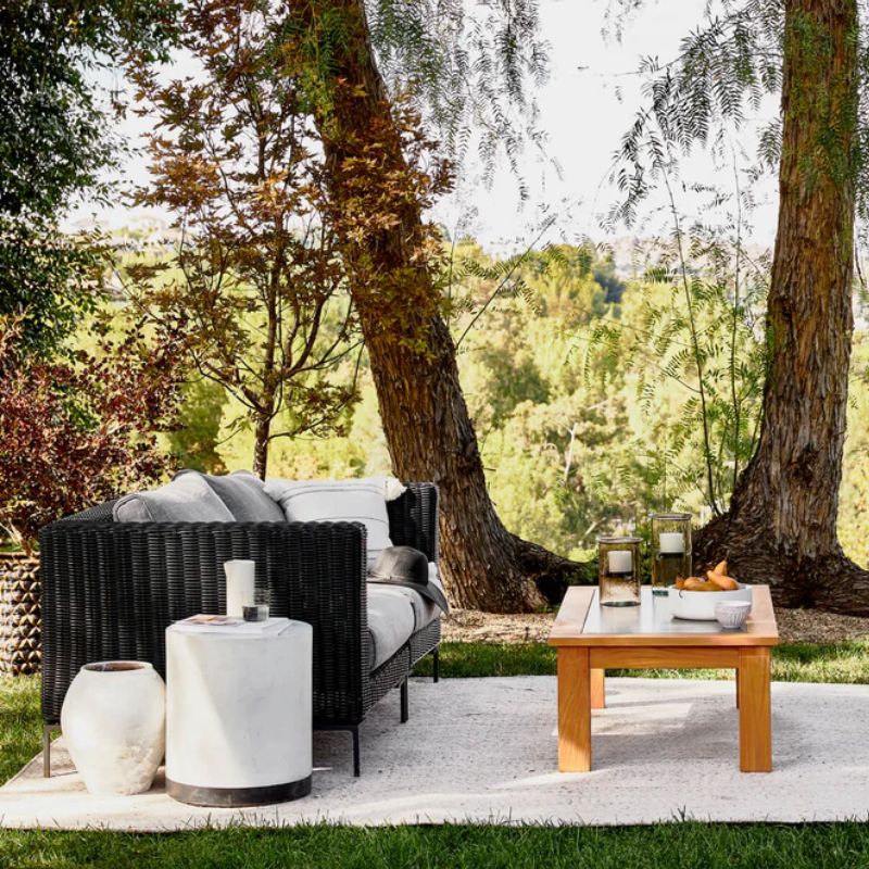 Black Wicker Modular Outdoor Seating