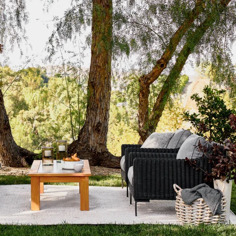 Black Wicker Modular Outdoor Seating