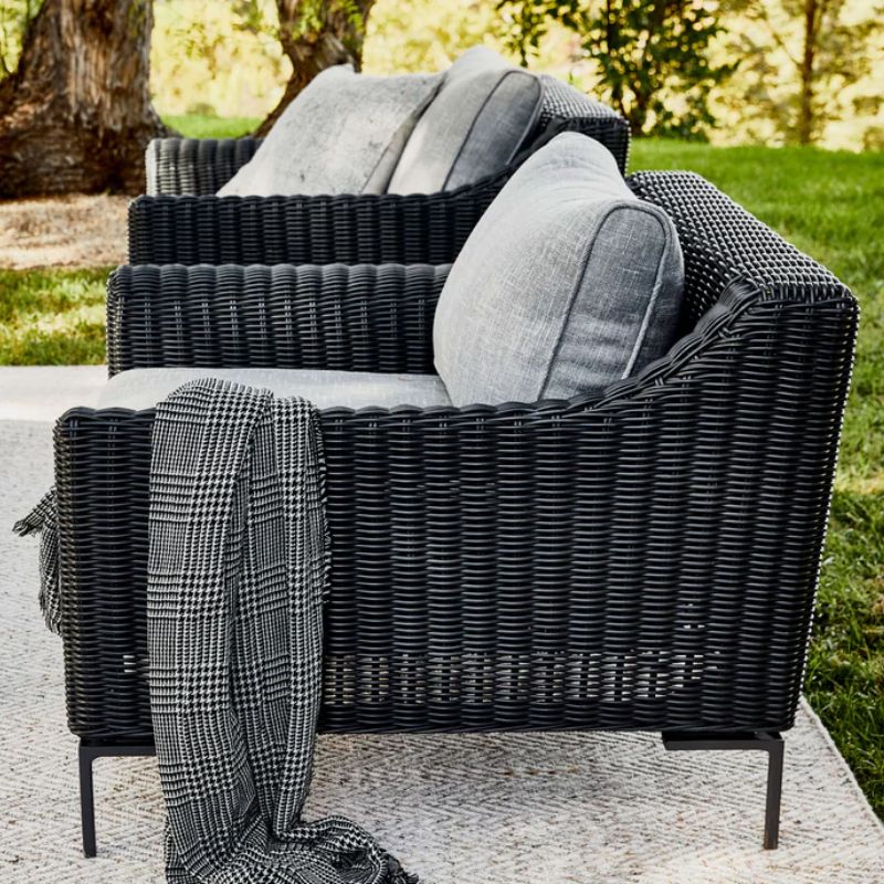 Black Wicker Modular Outdoor Seating