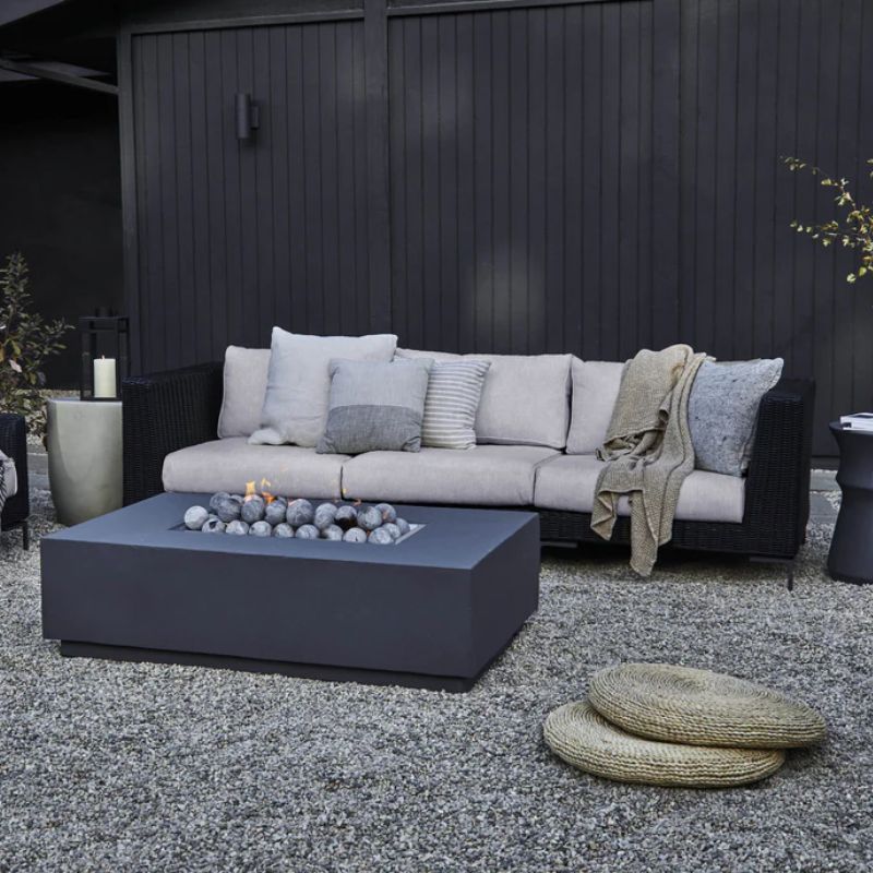 Black Wicker Modular Outdoor Seating