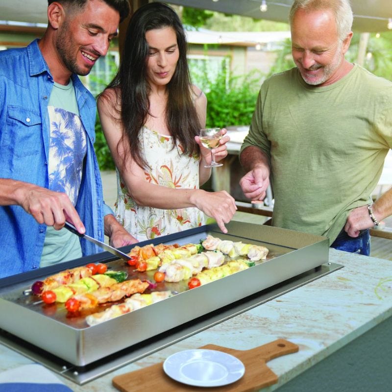 HearthStone Outdoor Brabura Stainless Steel Gas Griddle - Patio & Pizza  Outdoor Furnishings