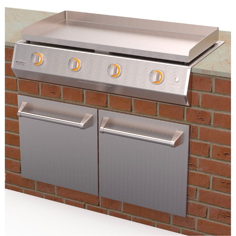 HearthStone Outdoor Brabura Stainless Steel Gas Griddle - Patio & Pizza  Outdoor Furnishings