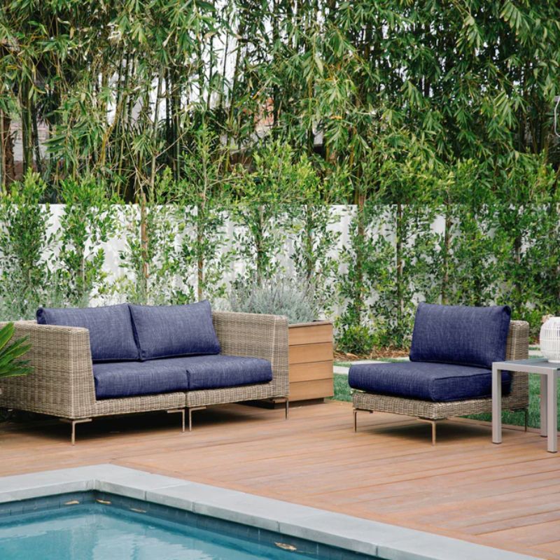 Brown Wicker Modular Outdoor Seating